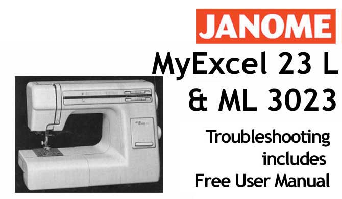 Troubleshooting Janome New Home ML 3023